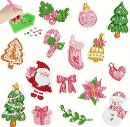 Pintura Diamante Stickers - Navidad