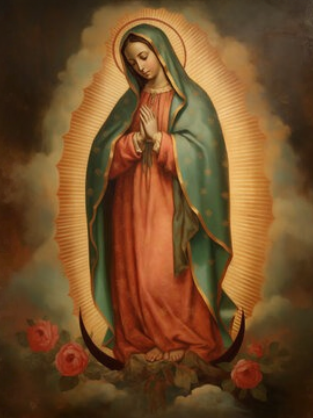 Virgen de Guadalupe diamante cuadrado