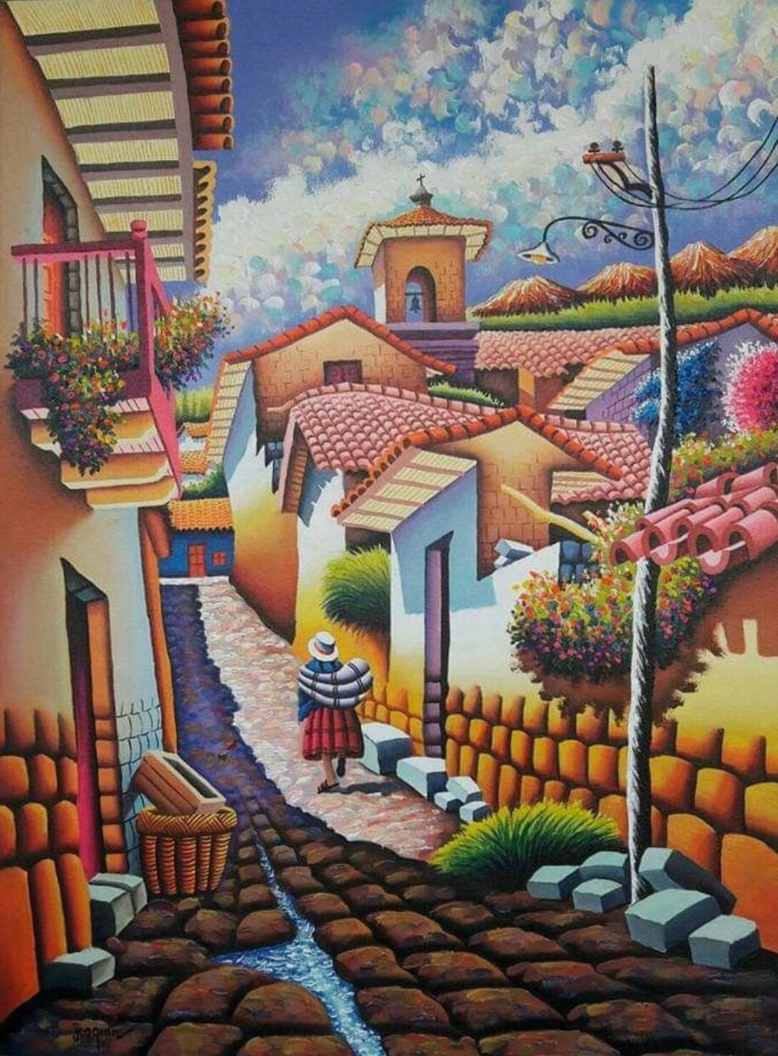 Calle Colonial - Kit de pintura diamante