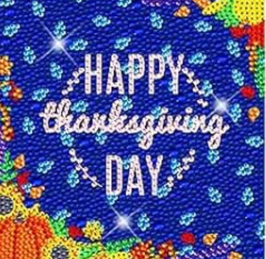 Happy Thanksgiving Day azul (kit pequeño)