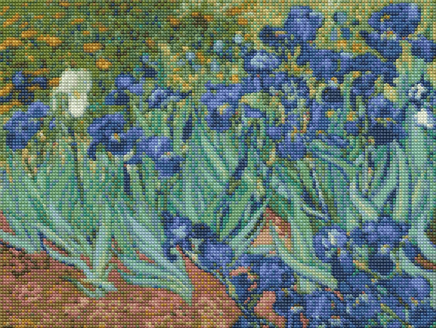 Lirios de Van Gogh 35x45 cm