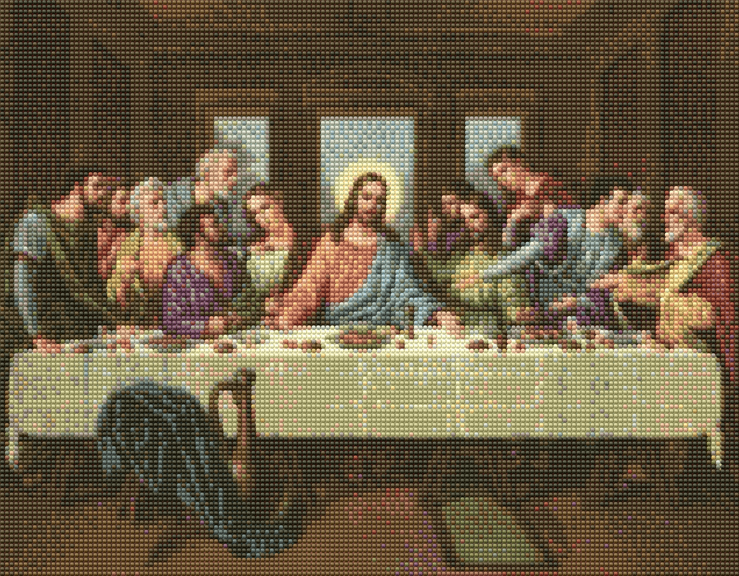 La Última Cena diamante redondo 40x50