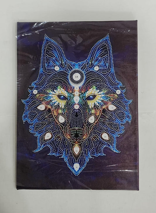 Cuadro de pintura diamante especial (brilla en la oscuridad) - Lobo