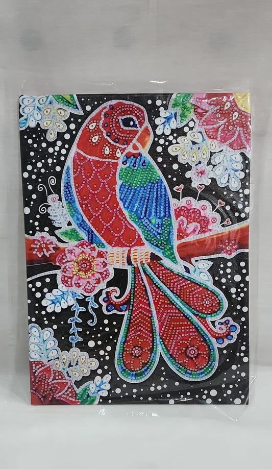 Cuadro de pintura diamante Mandala Loro- Kit de pintura diamante