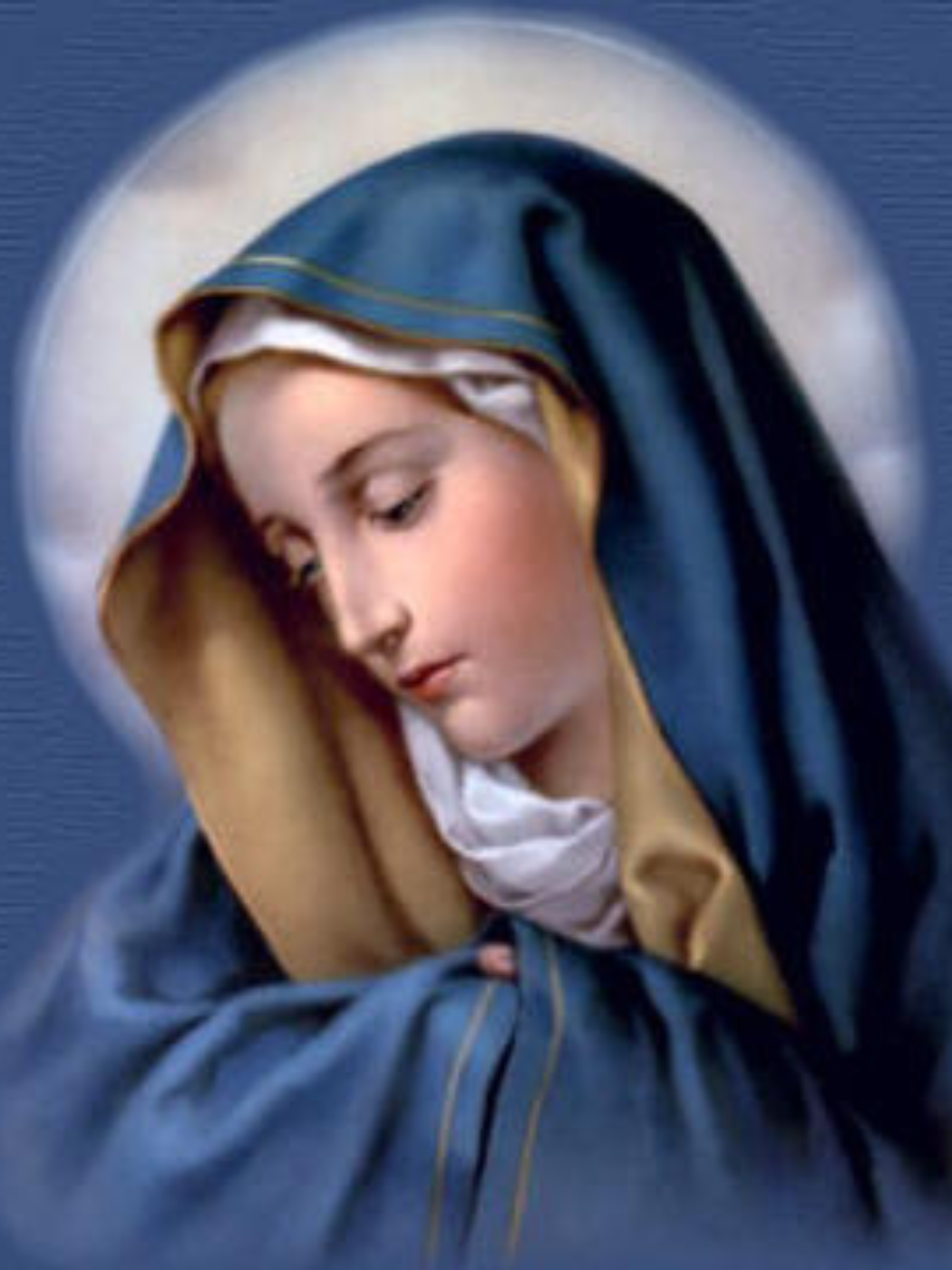Virgen María 35x45 cm diamante cuadrado