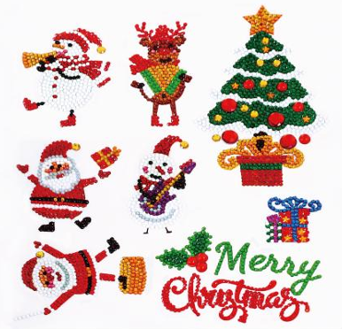 Pintura Diamante Stickers - Merry Christmas