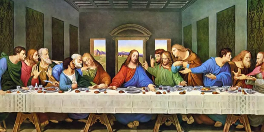 La última cena - Kit de pintura diamante 40x80 cm XL