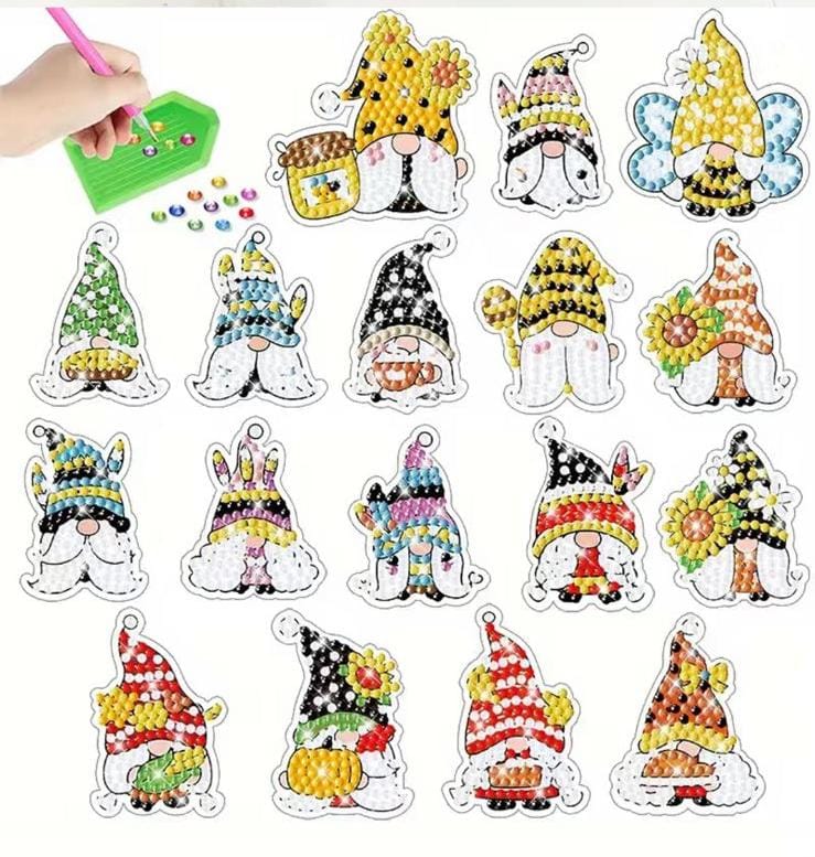 Pintura Diamante Stickers - Gnomos