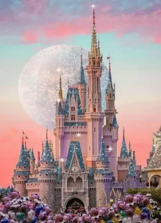 Castillo encantado de Disney - Kit de pintura diamante