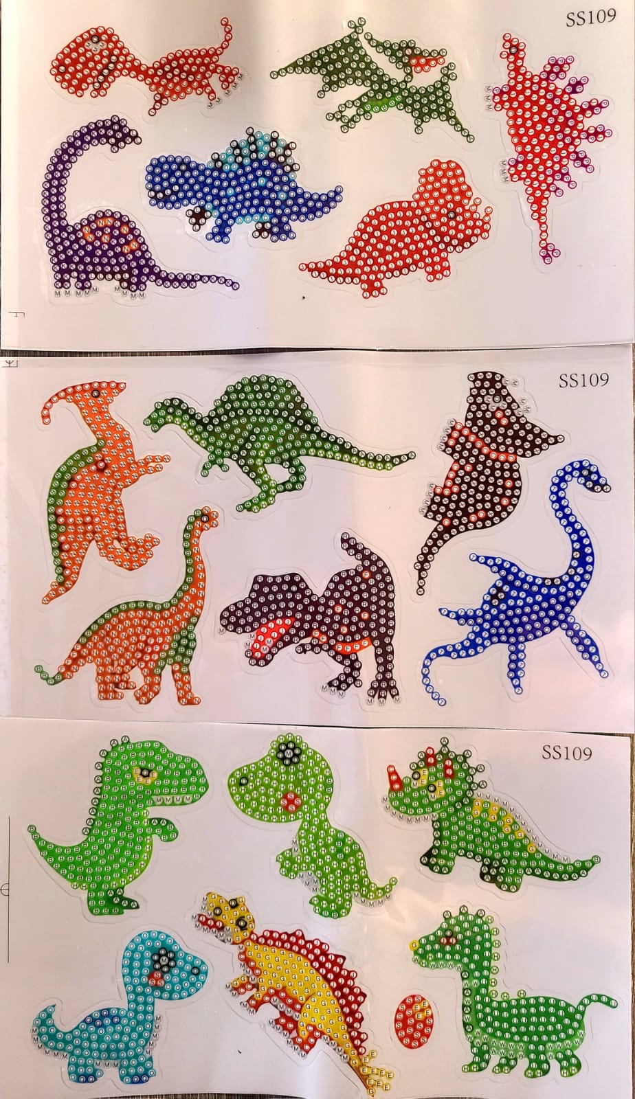 Stickers de pintura diamante -dinosaurios