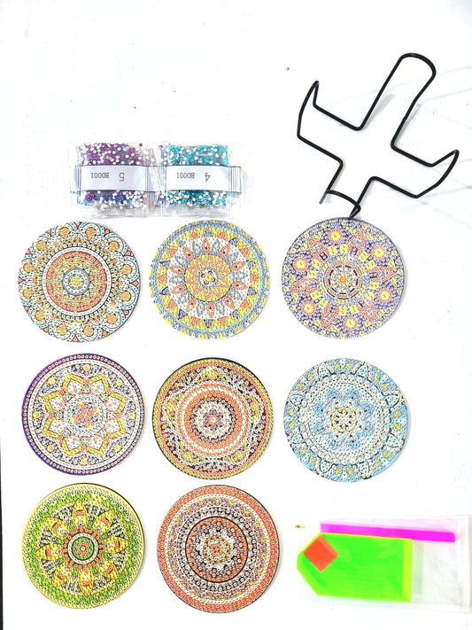 Posavasos de Pintura Diamante - Mandalas