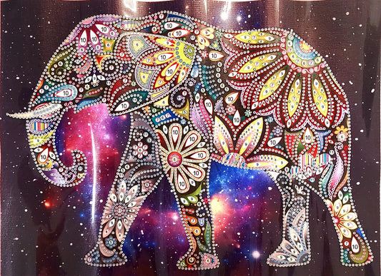 Mandala Elefante- Kit de pintura diamante