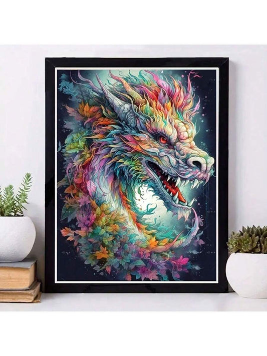 Dragón Multicolor - Kit de pintura diamante