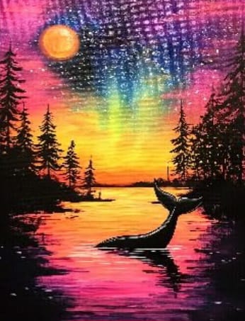 Ballena Encantada - kit de pintura diamante