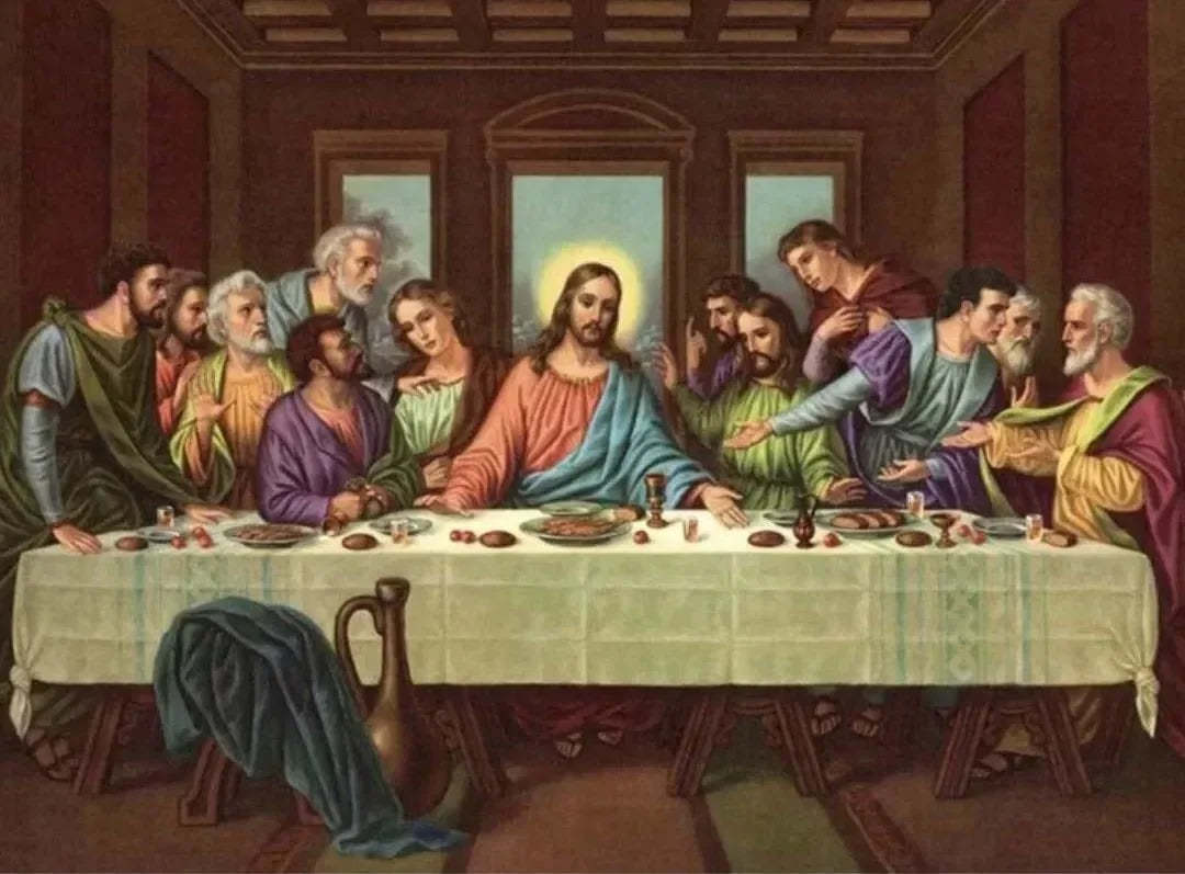 La última cena (35x45 cm) diamante cuadrado