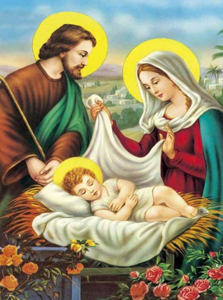 La Sagrada familia II (35x45 cm) diamante cuadrado