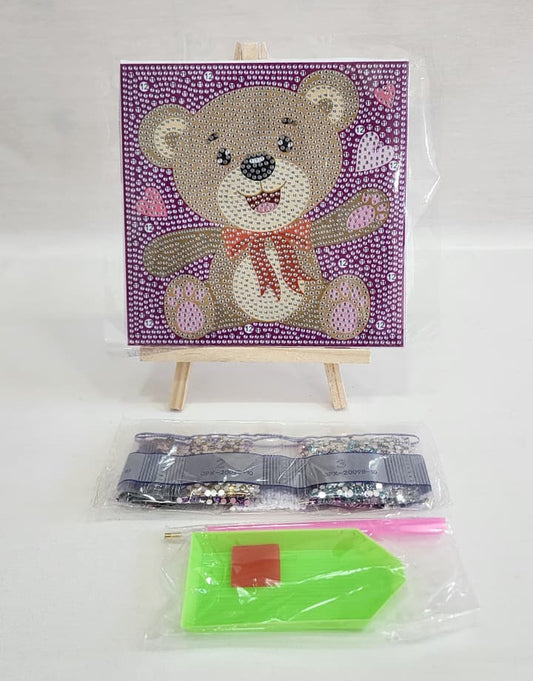 Osito en bastidor  (kit pequeño)