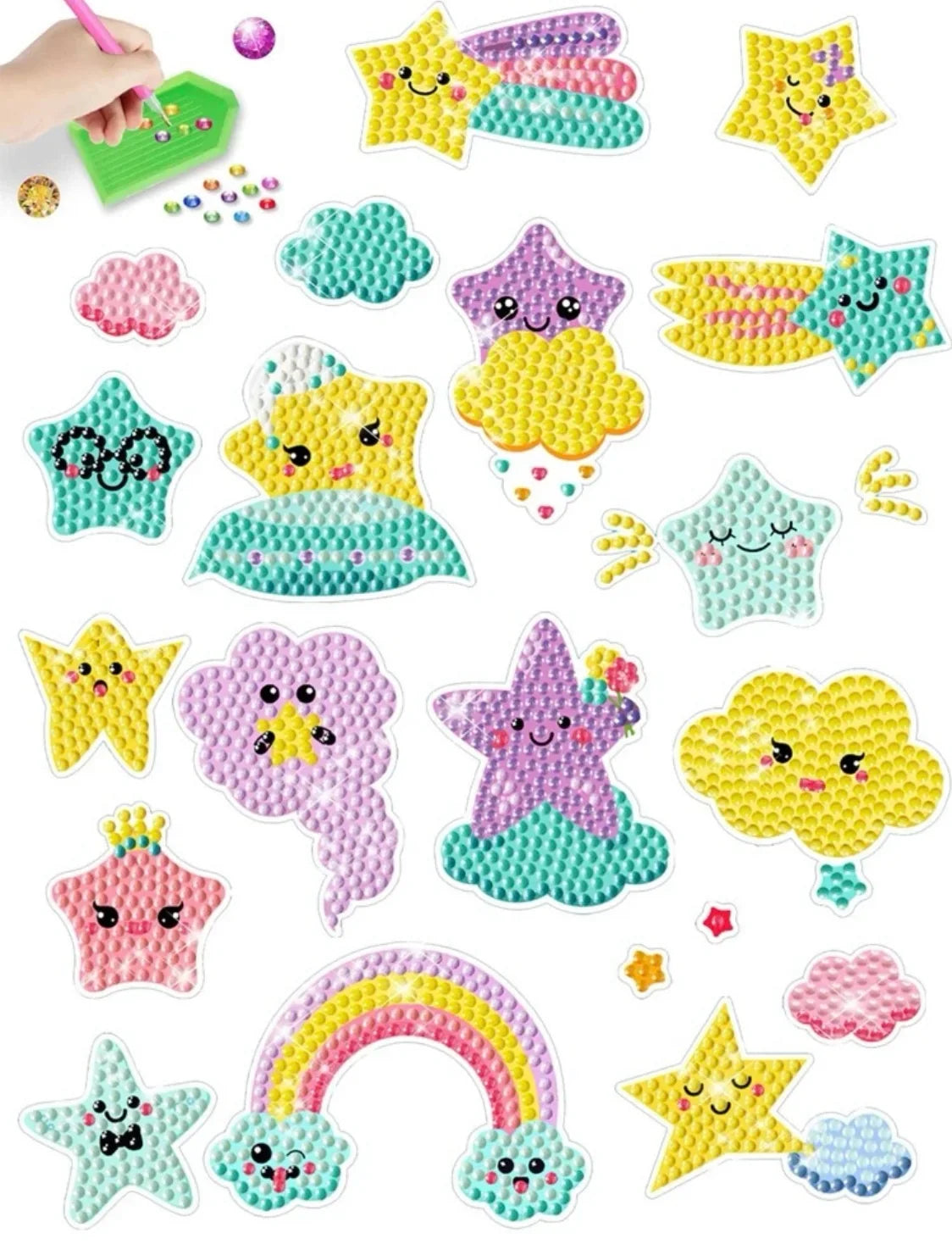 Pintura Diamante Stickers - Estrellas