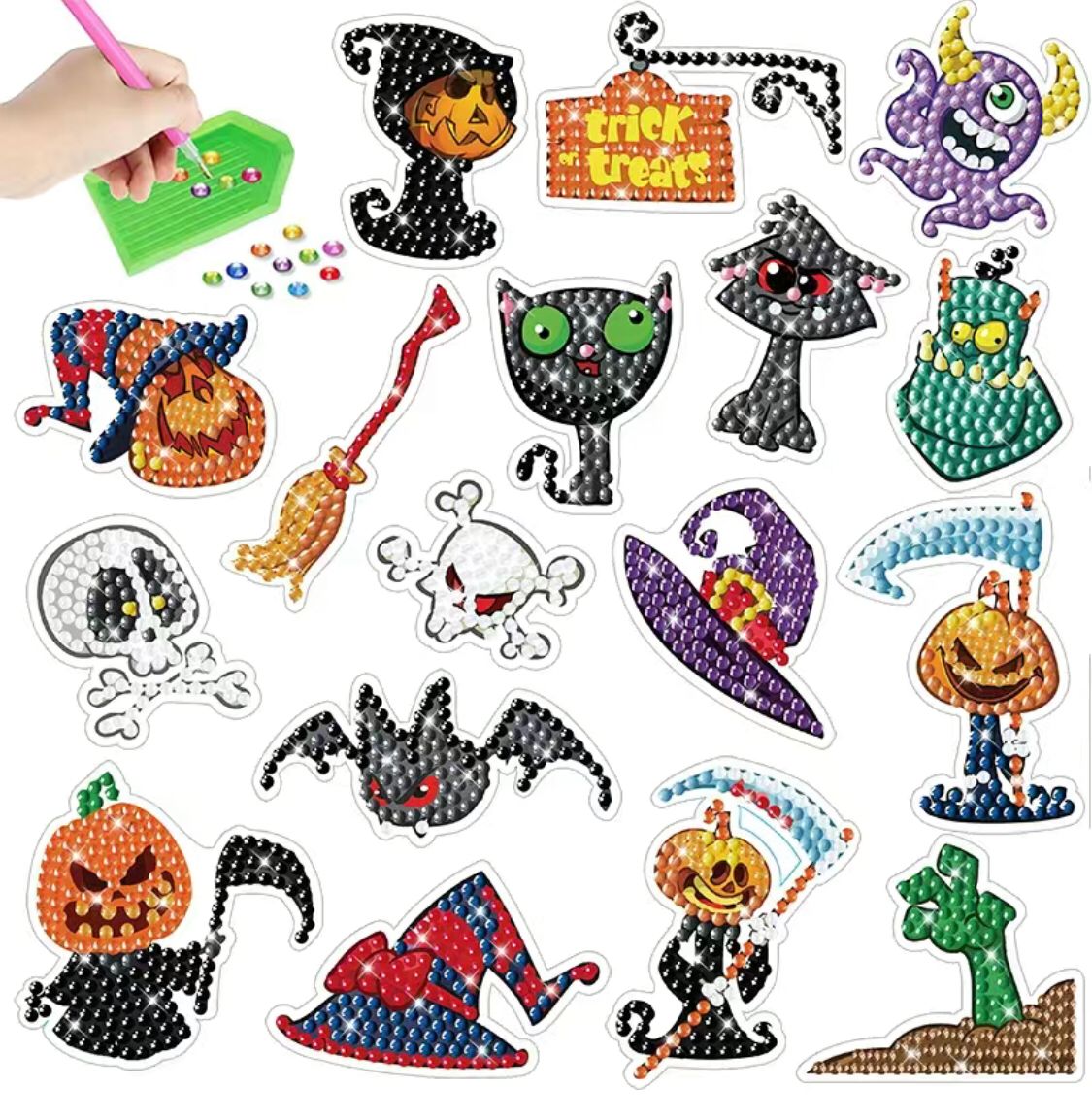 Pintura Diamante Stickers - Halloween