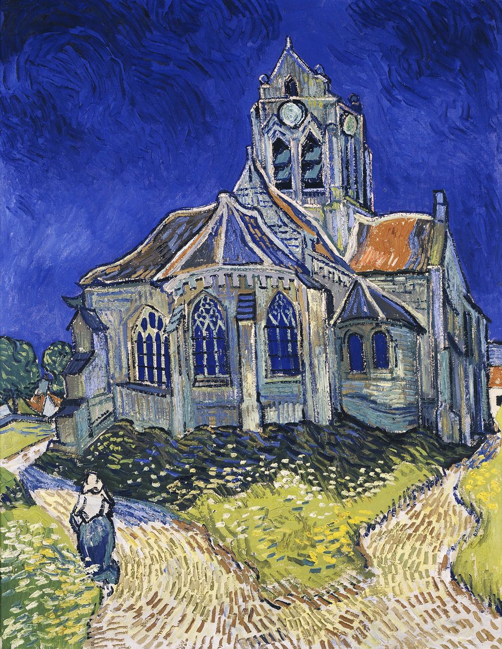 La iglesia de Auvers-sur-Oise de Van Gogh - Kit de pintura diamante