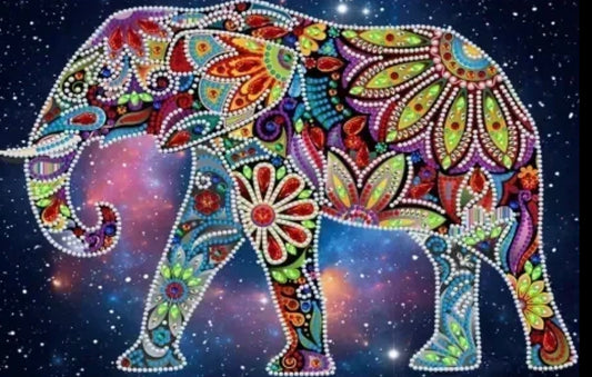 Pintura Diamante Premium - Elefante Mandala