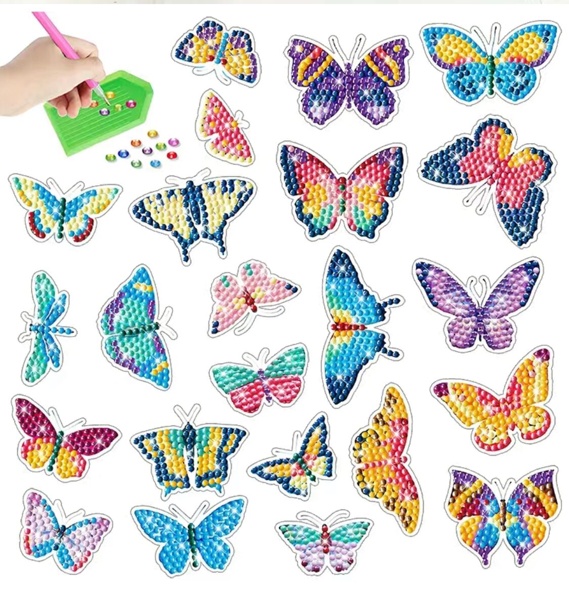 Pintura Diamante Stickers - Mariposas