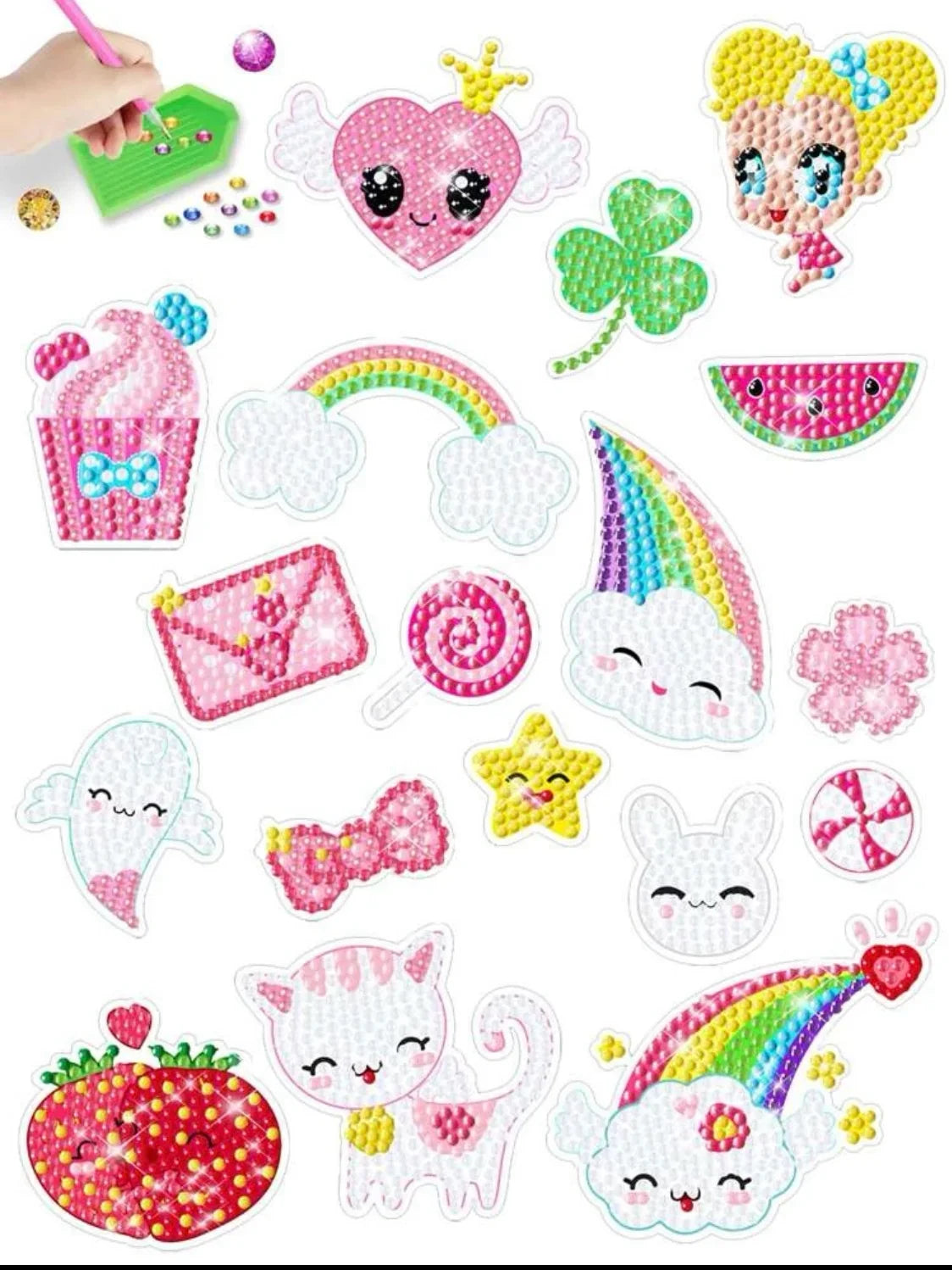 Pintura Diamante Stickers - Nubes