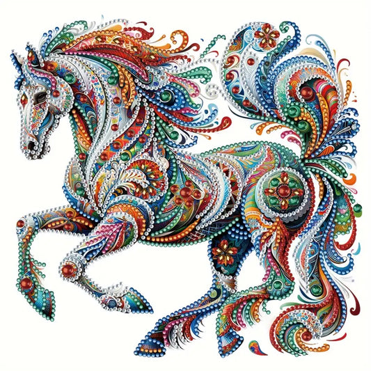 Mandala Unicornio- Kit de pintura diamante